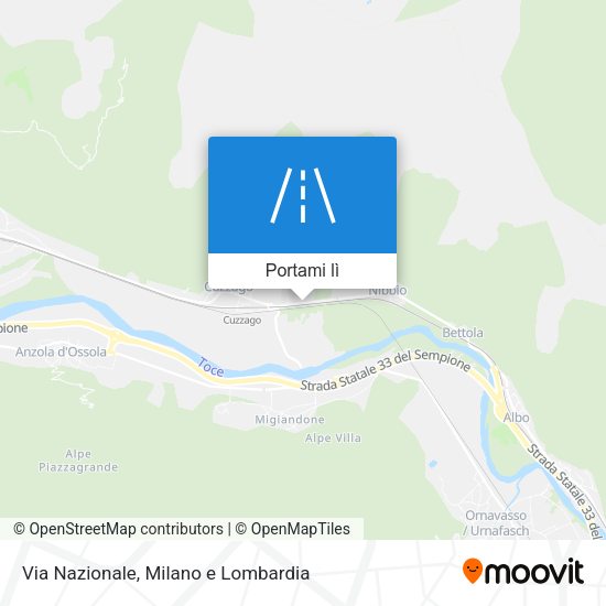 Mappa Via Nazionale