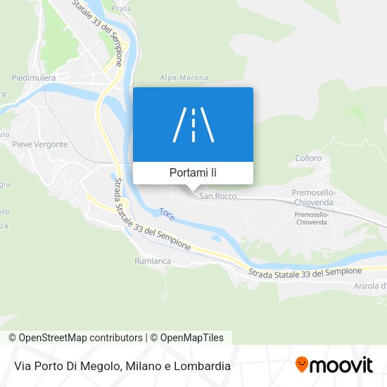 Mappa Via Porto Di Megolo