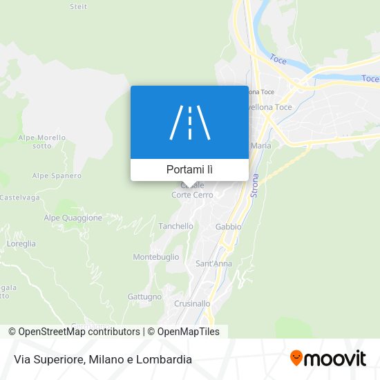 Mappa Via Superiore