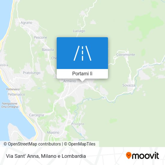 Mappa Via Sant' Anna