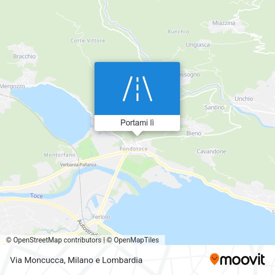 Mappa Via Moncucca