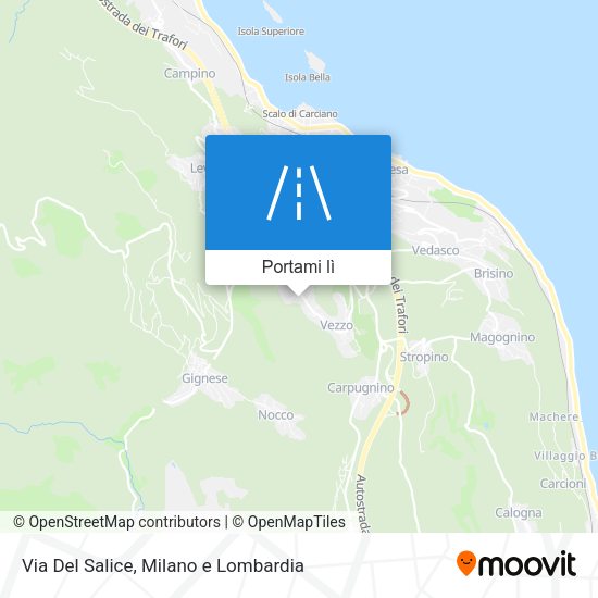 Mappa Via Del Salice