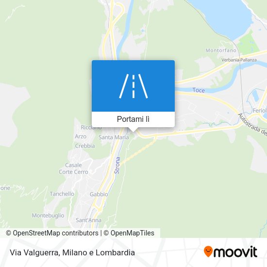 Mappa Via Valguerra