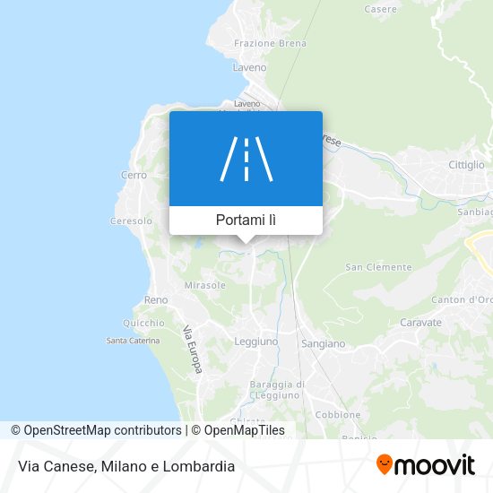 Mappa Via Canese