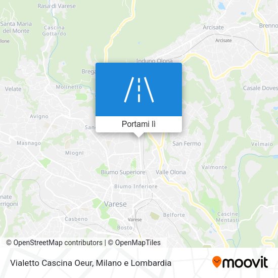 Mappa Vialetto Cascina Oeur