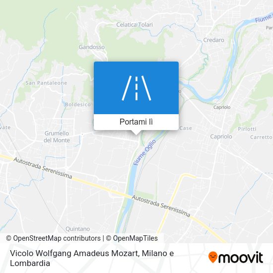 Mappa Vicolo Wolfgang Amadeus Mozart