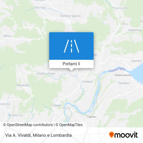 Mappa Via A. Vivaldi