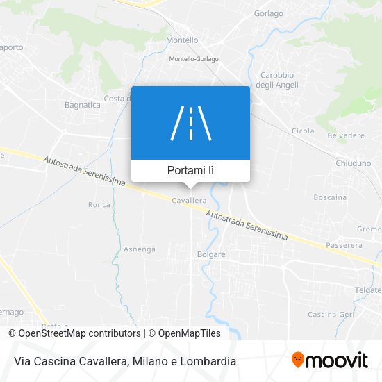 Mappa Via Cascina Cavallera