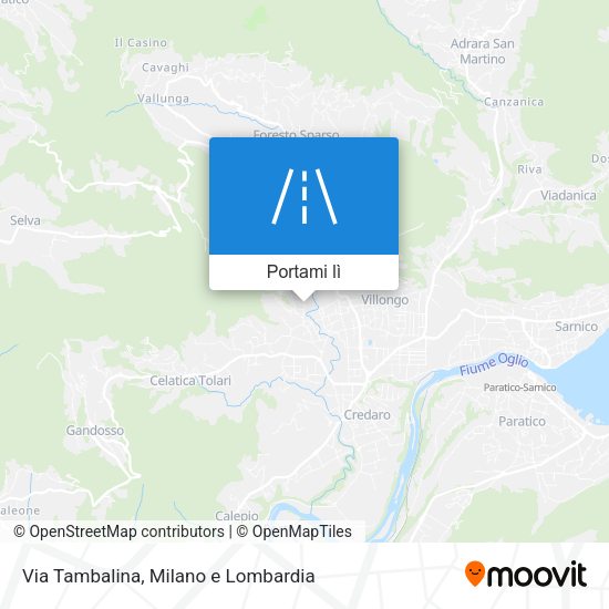 Mappa Via Tambalina