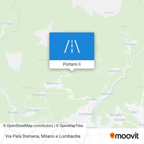 Mappa Via Pala Domena
