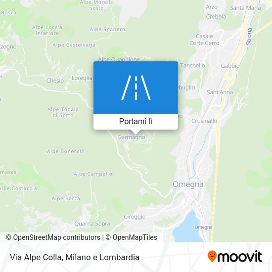 Mappa Via Alpe Colla