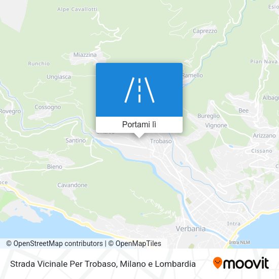 Mappa Strada Vicinale Per Trobaso