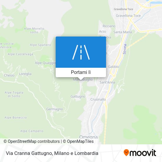 Mappa Via Cranna Gattugno