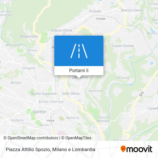 Mappa Piazza Attilio Spozio