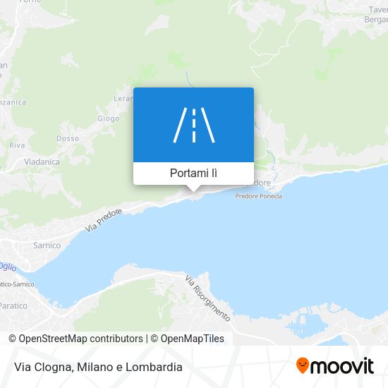 Mappa Via Clogna