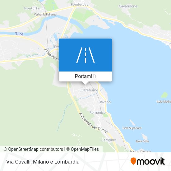 Mappa Via Cavalli