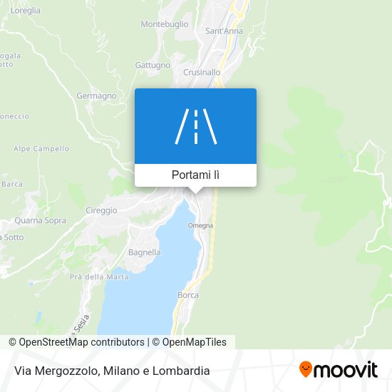 Mappa Via Mergozzolo