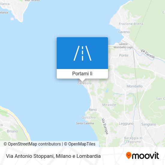 Mappa Via Antonio Stoppani