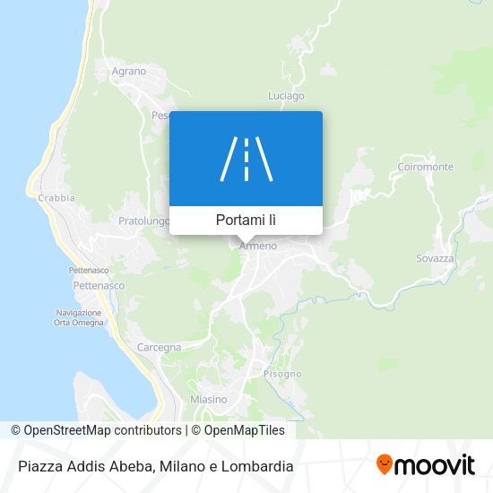 Mappa Piazza Addis Abeba