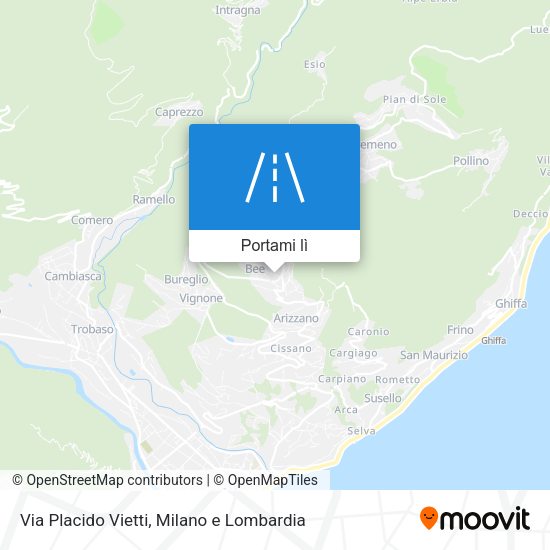 Mappa Via Placido Vietti