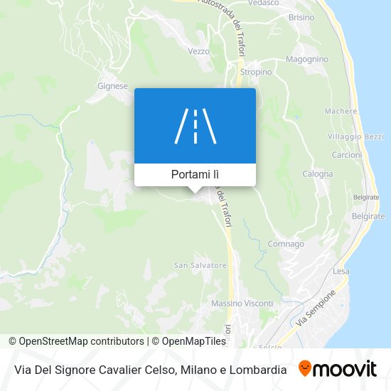 Mappa Via Del Signore Cavalier Celso