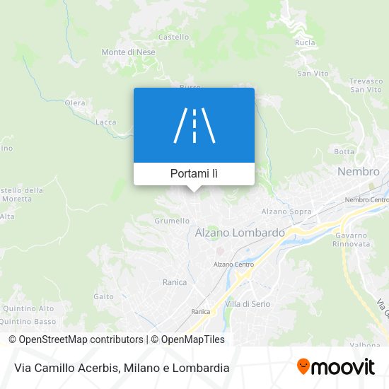 Mappa Via Camillo Acerbis