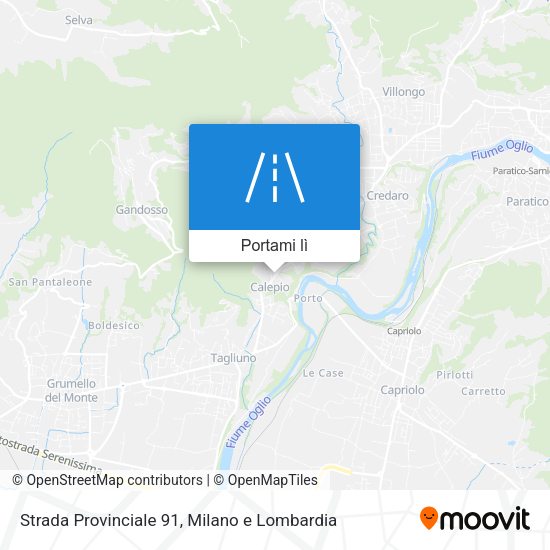 Mappa Strada Provinciale 91