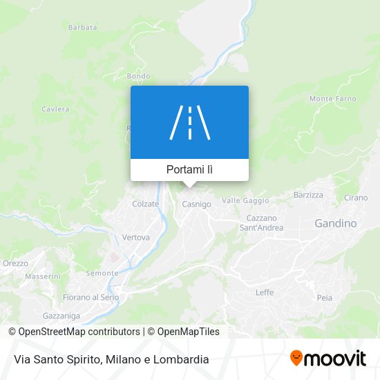 Mappa Via Santo Spirito
