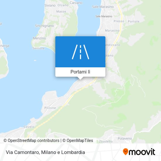 Mappa Via Camontaro
