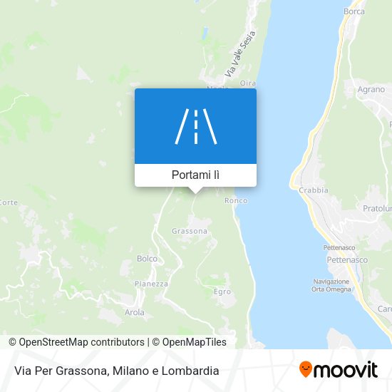 Mappa Via Per Grassona