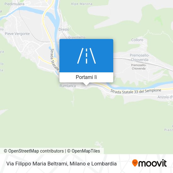 Mappa Via Filippo Maria Beltrami