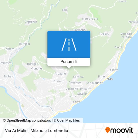 Mappa Via Ai Mulini