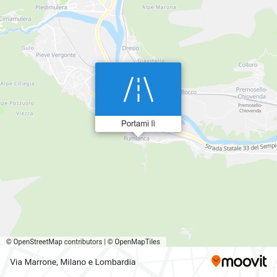 Mappa Via Marrone