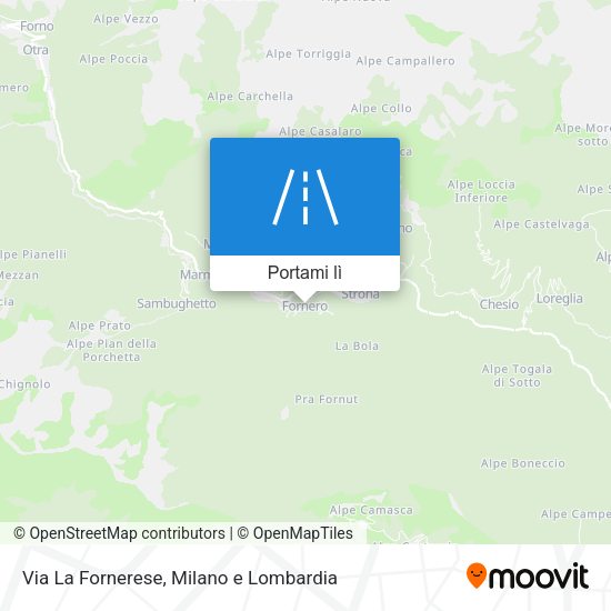 Mappa Via La Fornerese