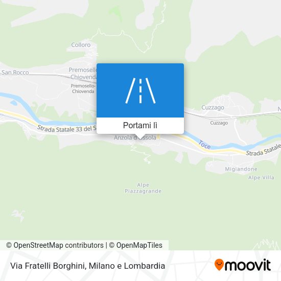 Mappa Via Fratelli Borghini