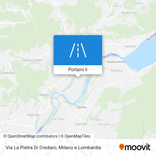 Mappa Via La Pietra Di Credaro