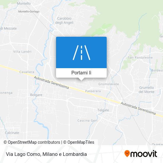 Mappa Via Lago Como
