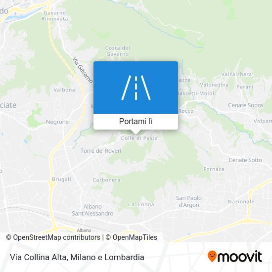 Mappa Via Collina Alta