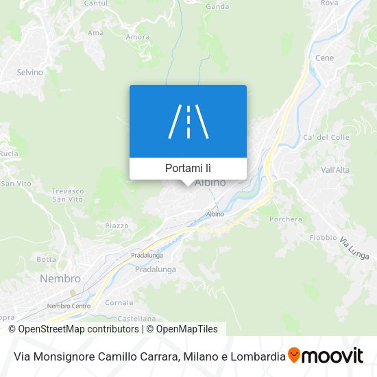Mappa Via Monsignore Camillo Carrara