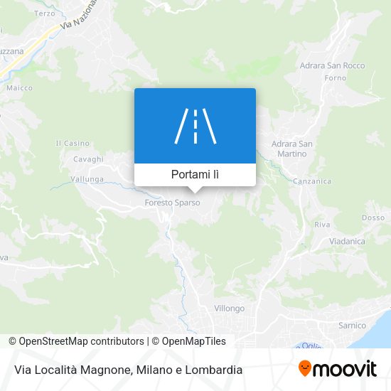 Mappa Via Località Magnone