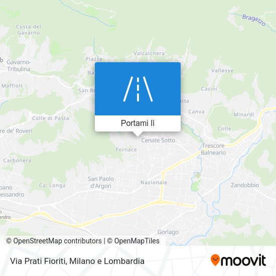 Mappa Via Prati Fioriti