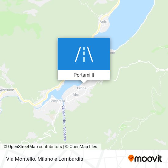 Mappa Via Montello