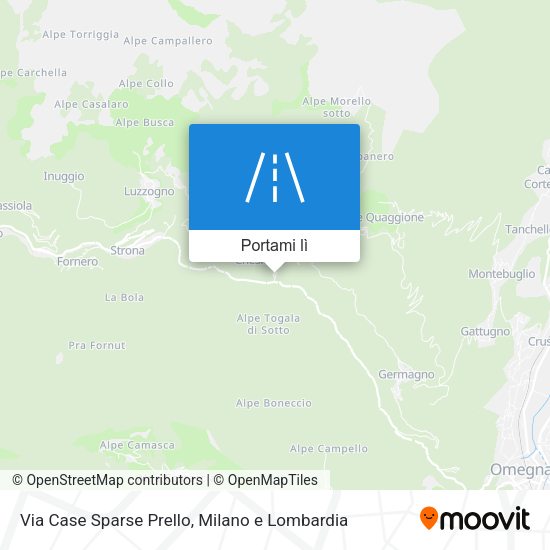 Mappa Via Case Sparse Prello