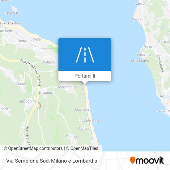 Mappa Via Sempione Sud