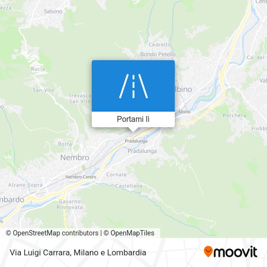 Mappa Via Luigi Carrara