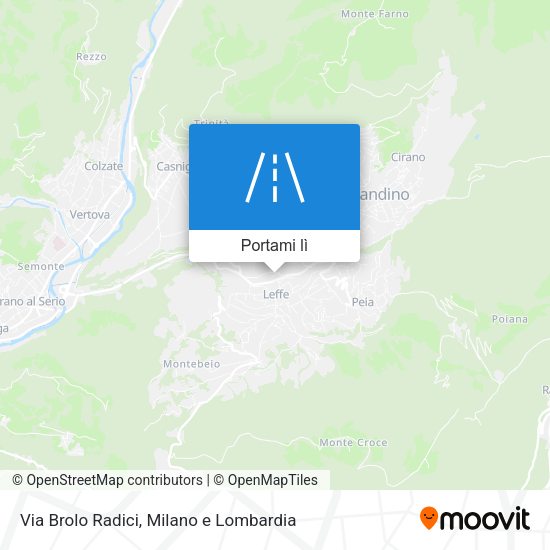 Mappa Via Brolo Radici