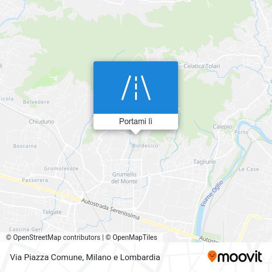 Mappa Via Piazza Comune