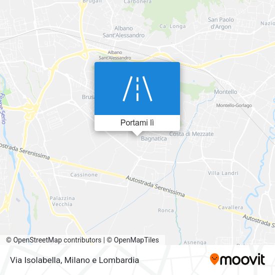 Mappa Via Isolabella