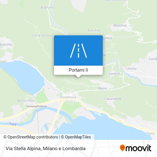 Mappa Via Stella Alpina