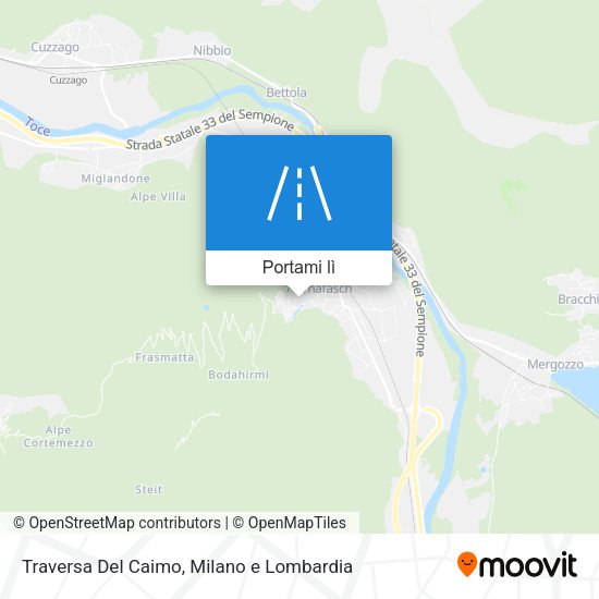 Mappa Traversa Del Caimo